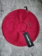 Wełniany beret damski czapka Karl Lagerfeld nowy z metką 