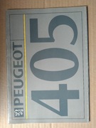 Prospekt reklamowy Peugeot 405 reklama 1992