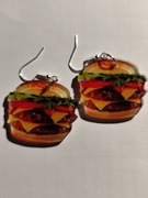 Kolczyki burgery 
