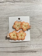 Spinki do włosów szydełkowe kwiatki handmade