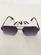 Okulary przeciwsłoneczne męskie z metalową ramką Modern Style ~ Zara