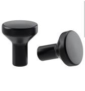 Gałka BAGGANAS IKEA czarny 21 mm uchwyty do szafki 