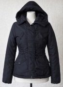 Kurtka przejściowa damska Osley czarna z kapturem delikatnie ocieplana S/M 