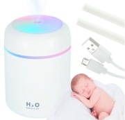 Nawilżacz Powietrza H2O LED RGB Cichy do Sypialni i Pokoju Dziecka