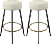 Hawthyhome – Zestaw 2 Nowoczesnych Hokerów do Kuchni i Baru