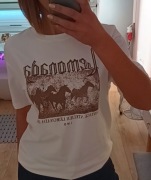 Lemonada M/L t-shirt konie biały, mahoń