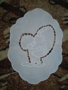 SERWETKA WIELKANOCNA HAFT RICHELIEU 