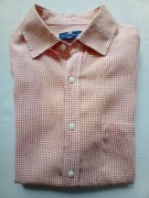 Lniana koszula męska  z krótkim rękawem .