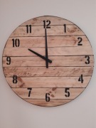 Stylowy drewniany zegar ścienny  50 cm