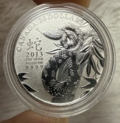 20$ dolarów 2013 Kanada Rok Węża Lunar