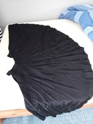 czarna spódnica z tafty, pełne koło