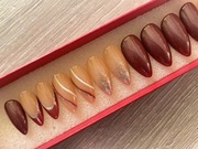Ręcznie malowane sztuczne paznokcie, press on nails, tipsy handmade