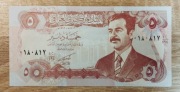 Irak 5 Dinar 1992  P-80c UNC 