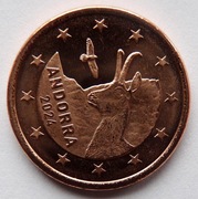 ANDORA 2024 5 CENTÓW UNC !!!!!!!!!!