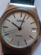 oryginalny ROAMER QUARTZ – SWISS MADE – DATA – VINTAGE – na chodzie