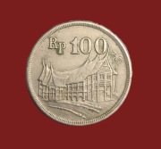 Moneta 100 rupii 1973, Indonezja