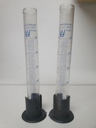 Nowy cylinder miarowy 50cm3 ml szklany podstawa PP laboratoryjny Polski