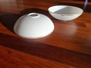 klosz retro  Wysokość: 6,5 cm  Średnica: 29 cm dwie sztuki