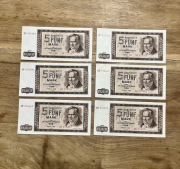 6 x 5 Marek 1964 DDR stan idealny. 