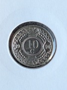 Antyle Holenderskie 10 centów 1990
