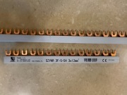 Szyna prądowa: 3 fazy, miedź, widełki 3F/S-54 3x12mm^2