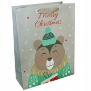 Torebka na prezenty "Miś", 26x32 cm