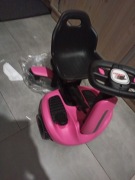 Gokart elektryczny do driftu pięciokołowy różowy