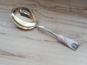 POSREBRZANA ŁYŻKA SAŁATKOWA MONOGRAM FINLANDIA MUSZLA