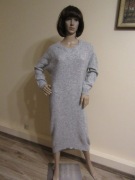 ARNIE SAYS  swetrowa sukienka szara alpaka i wełna _ M