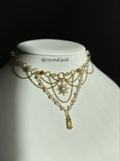 Naszyjnik z tygrysim okiem i cytrynem, biżuteria, rękodzieło