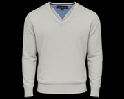 Niepowtarzalny sweter od Tommy Hilfiger - XL/XG - kremowy