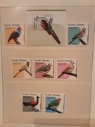 Gwinea Bissau 1989  Mi 1018-24 + bl 275  ptaki komplet idealna  pozycja