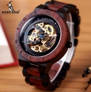 Drewniany Zegarek Mechaniczny Męski | Automatyczny | Styl i Precyzja