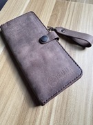 Super stylowy portfel Naturalna skóra postarzana Unisex