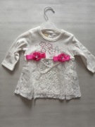 Sukienka dla dziewczynki rozmiar 62 biały