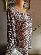 Sweter panterka, bluzka ala nietoperz