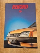 OPEL RECORD   PROSPEKT LATA 80