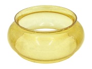 Oryginalny przedwojenny szklany klosz do lampy miodowy