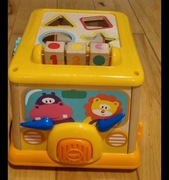 Drewniany Autobus Zabawka Sorter Montessori