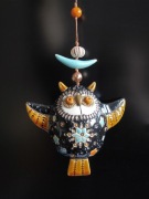 Dzwonek ceramiczny - Sowa-Noc