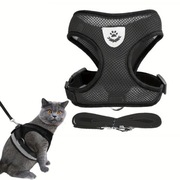 Bezuciskowa Kamizelka Regulowana Dla Kota Psa Szelki Rozmiar S + Smycz
