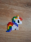 Jednorożec z koralików do prasowania 