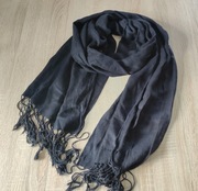 Szal czarny szalik damski nowy 180x50