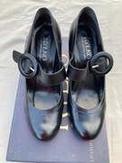 PÓŁBUTY DAMSKIE SKÓRZANE CZARNE RYŁKO ROZMIAR 36,5