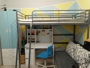 Łózko Ikea, rama, 90x200 cm, materac gratis