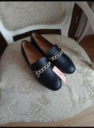 Nowe czarne mokasyny,lofersy DeeZee roz.38