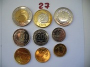 KOMPLET MONET OBIEGOWYCH 9 SZT. Z ROKU 2015