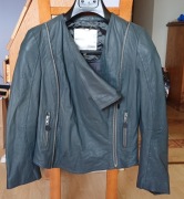 Nowa kurtka biker, skóra owcza, InWear rozm. S