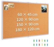 Tablica korkowa 150x90 cm w ramie aluminiowej