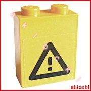 LEGO Aquazone 3245bpb03 KLOCEK żółty 1x2x2 trójkąt wykrzyknik z 7775